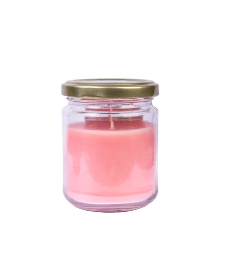 Handmade Scented Candle in a Glass Jar - Gum 