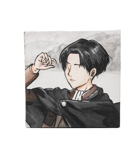 Hand Drawn Anime Painting - Levi