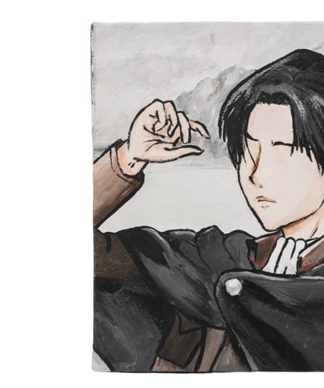 Hand Drawn Anime Painting - Levi