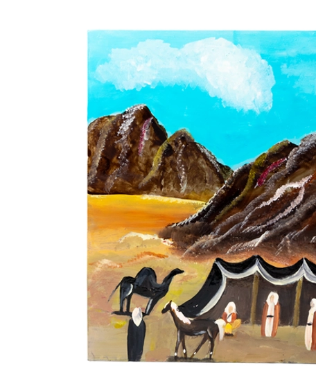  Bedouin Wall Art - Life Of The Desert - Glass Painting