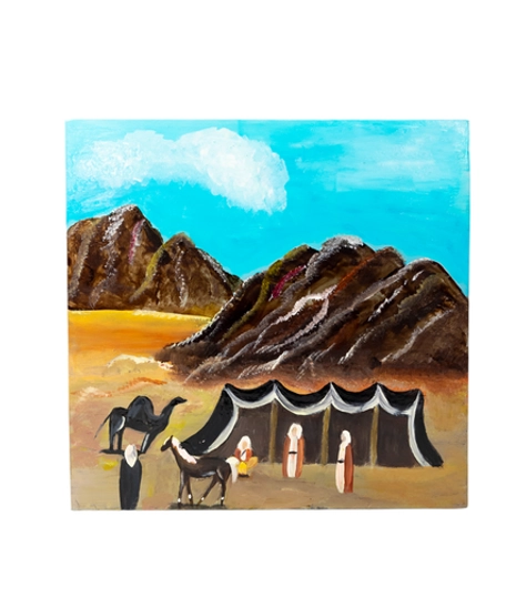  Bedouin Wall Art - Life Of The Desert - Glass Painting