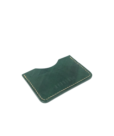 The E1 Wallet - EDC Slim Leather Card Holder - MOZART  ( Green)