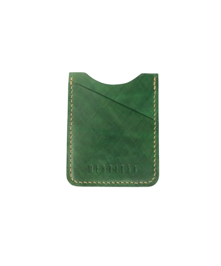 The E2 Wallet - EDC Slim Leather Card Holder - KOALA (Green)