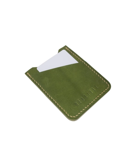 The E2 Wallet - EDC Slim Leather Card Holder - KOALA (Green)