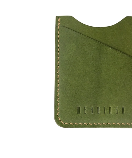 The E2 Wallet - EDC Slim Leather Card Holder - KOALA (Green)