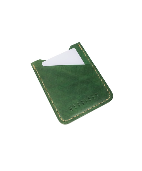 The E2 Wallet - EDC Slim Leather Card Holder - KOALA (Green)