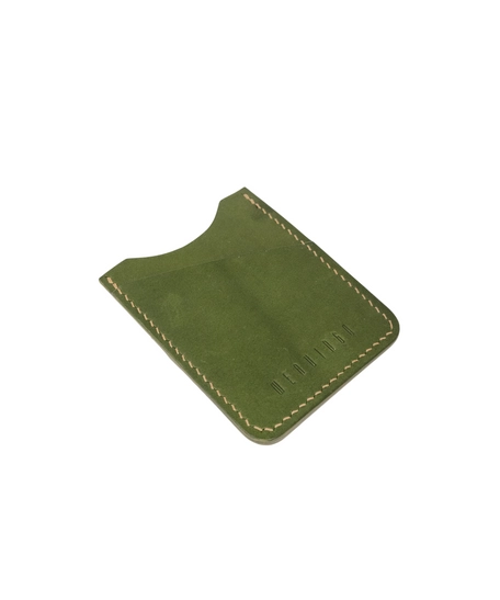 The E2 Wallet - EDC Slim Leather Card Holder - KOALA (Green)