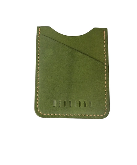 The E2 Wallet - EDC Slim Leather Card Holder - KOALA (Green)