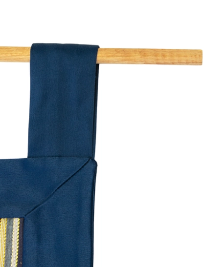 Handmade Navy and Beige Table Runner and Wall Decor Set Decorated with Heritage Embroidery and Attractive Details - Table Runner