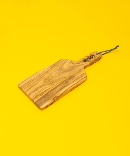 Small Cheese Board: A Rectangular Wooden Board with A Sturdy Arm and A Black Hanger