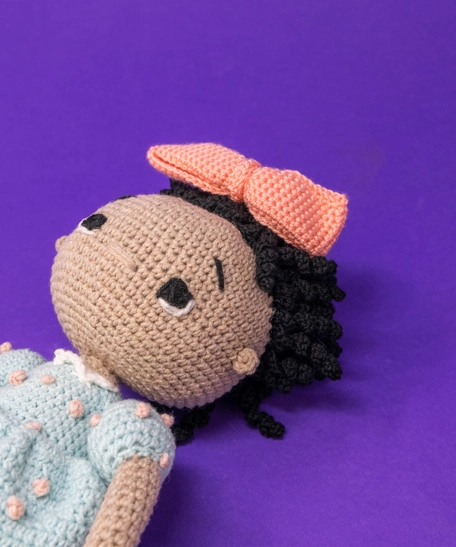 Handmade Crochet Girl Doll