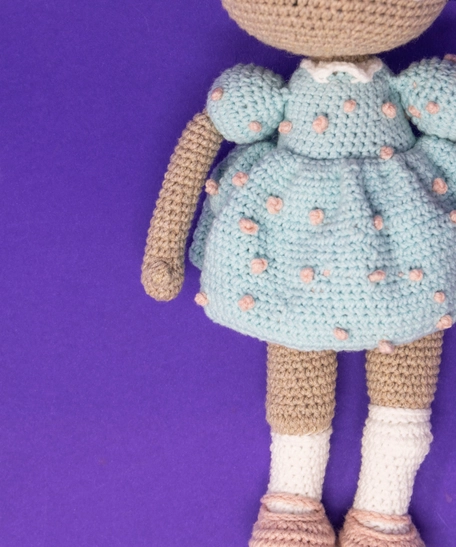 Handmade Crochet Girl Doll