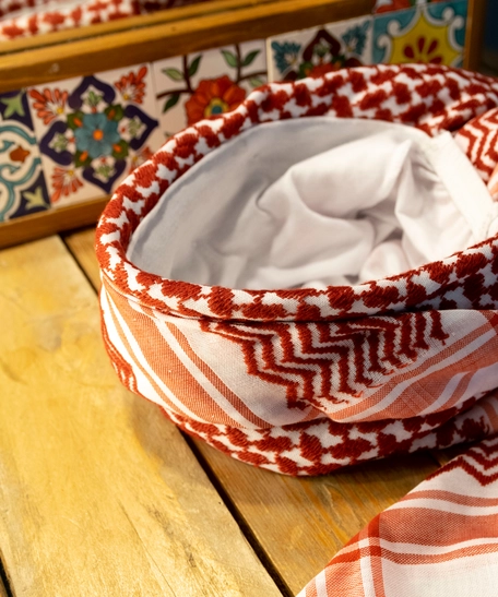 Jordanian Shemagh Designed in the Shape of a Cap - Tied Firmly