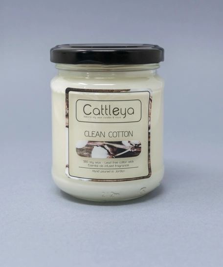 Clean Cotton Soy Candle - Small Size 150 Grams