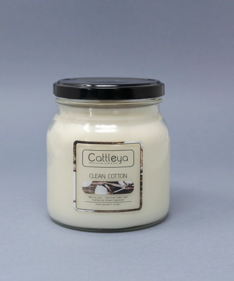 Clean Cotton Soy Candle - Large Size 500 Grams