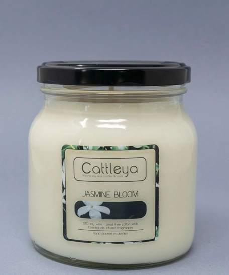 Jasmine Bloom Soy Candle - Large Size 500 Gram