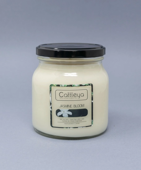 Jasmine Bloom Soy Candle - Large Size 500 Gram