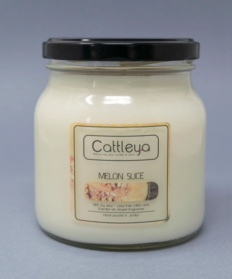 Melon Scented Soy Candle - Large Size 500Gram