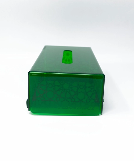 Large Plastic Tissue Box Rectangular- Available in Several Colors  - Yellow