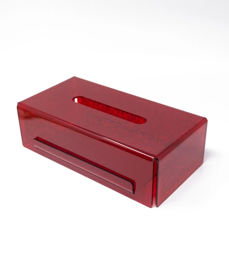 Large Plastic Tissue Box Rectangular- Available in Several Colors  - Yellow