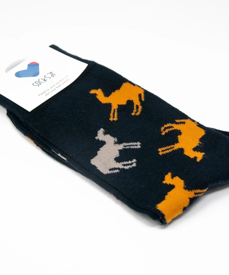 Camels Socks - Navy Socks For Men 