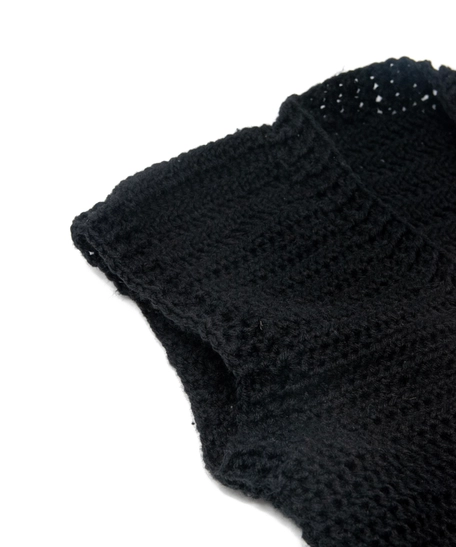 Handmade Black Crochet T-shirt