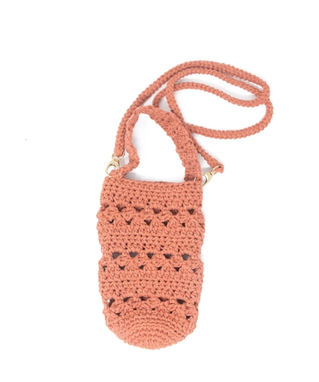 Macrame Water Bottle Holder - Available in 2 Colors - Orange