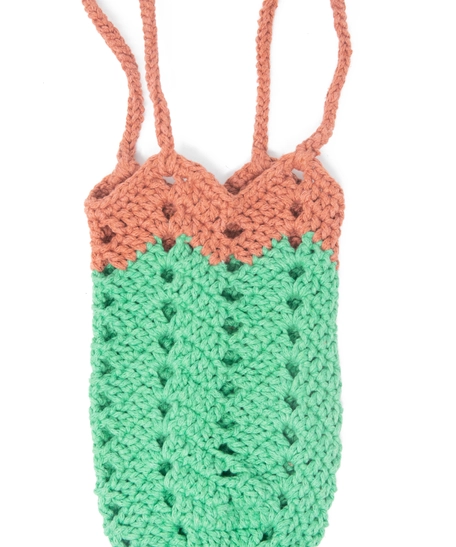 Macrame Water Bottle Holder - Available in 2 Colors - Orange