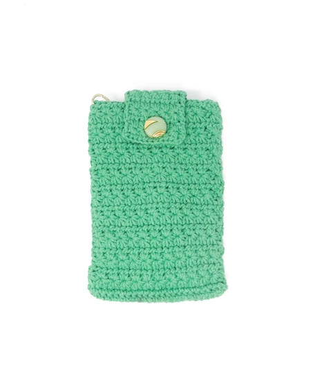 Elegant Handcrafted Green Macrame Small Crossbody bag