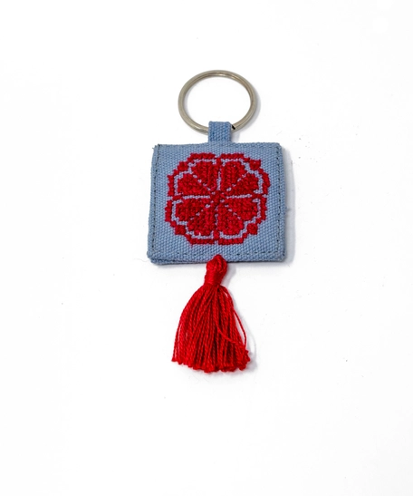 Heritage Keychain with Hand Embroidery - Available in Several Colors ...