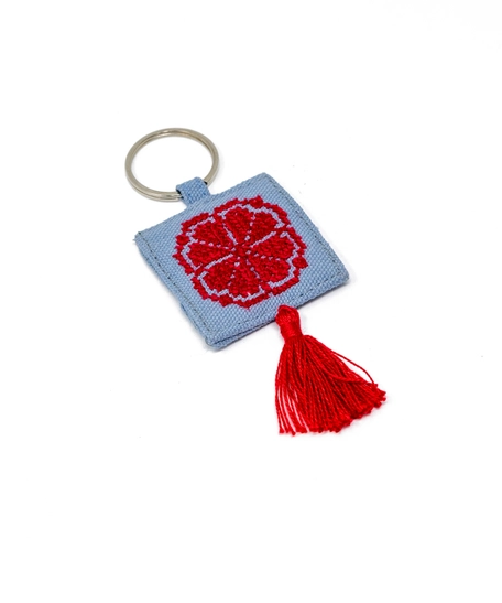 Heritage Keychain with Hand Embroidery - Available in Several Colors ...