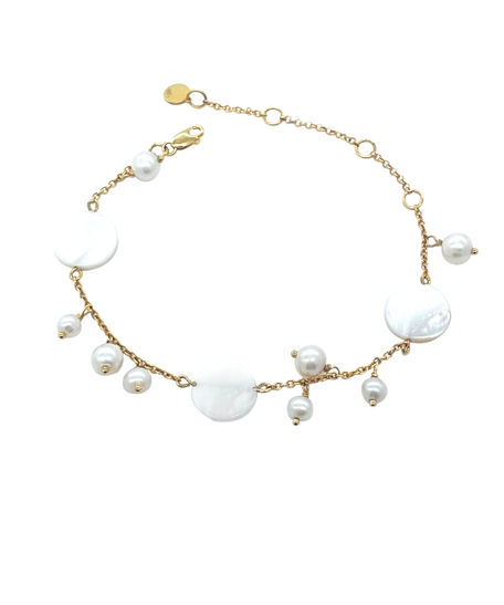 La Scalla Bracelet - Adorned with Pearls & Coins