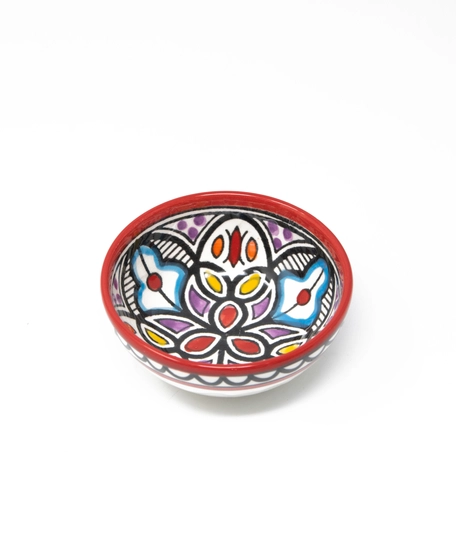 Small Bowl Decorated with An Elegant Hand-Painted Design - Available in Three Colours - Green