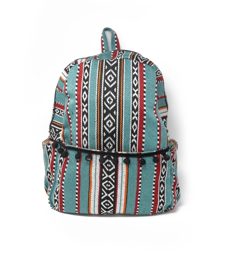 Stylish Sadu Backpack in Bedouin Style - Available in Two Colors - Turquoise