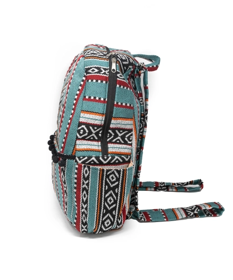 Stylish Sadu Backpack in Bedouin Style - Available in Two Colors - Turquoise