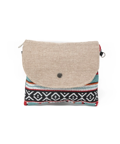 Handmade Sadu Crossbody Bag in Bedouin Style - Available in Two Colors  - Red