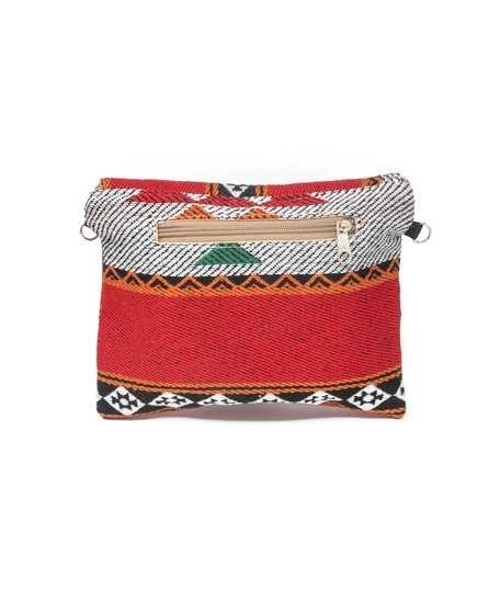 Handmade Sadu Crossbody Bag in Bedouin Style - Available in Two Colors  - Red