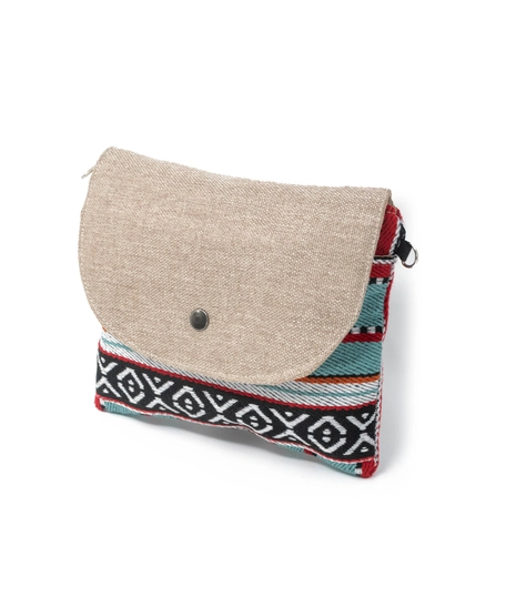 Handmade Sadu Crossbody Bag in Bedouin Style - Available in Two Colors  - Red