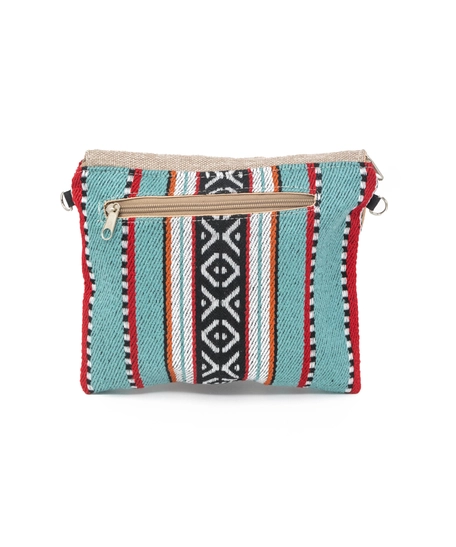 Handmade Sadu Crossbody Bag in Bedouin Style - Available in Two Colors  - Red