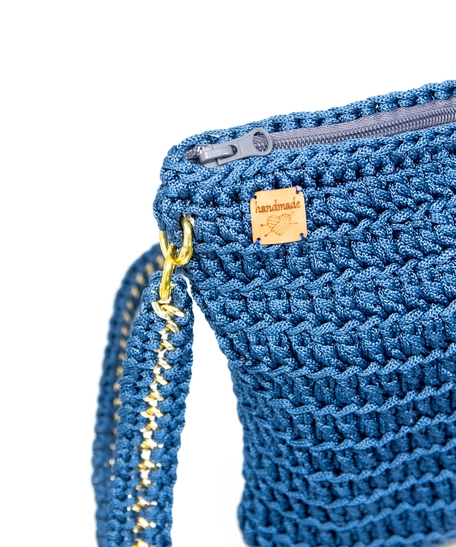 Crochets Navy Bag 