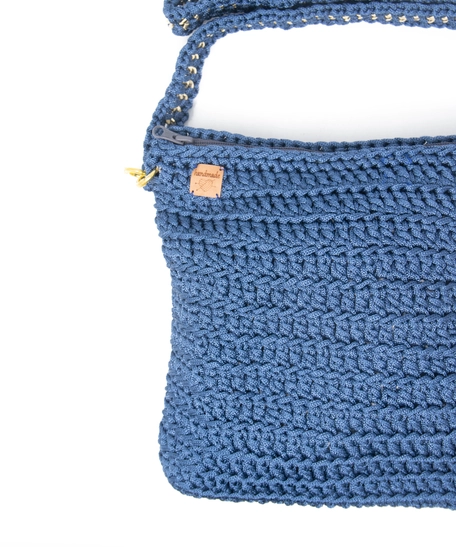 Crochets Navy Bag 