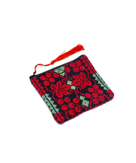 Hand-Embroidered Fabric Wallet - Several Designs - MIXING COLORS