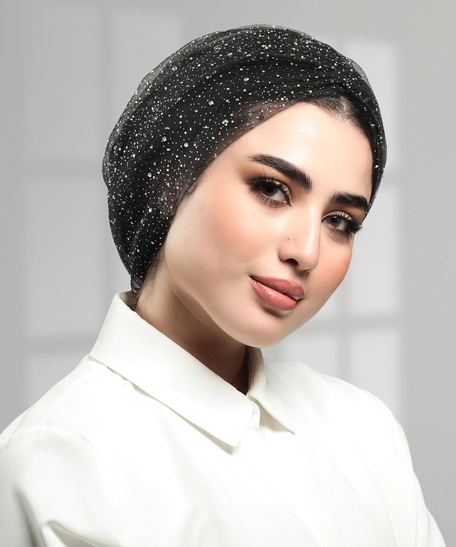 Handmade Starry Chiffon Women's Turban