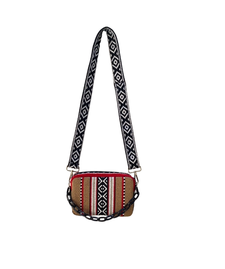 An elegant shoulder bag with hand embroidery in various colors. - Shoulder Bag Turquoise