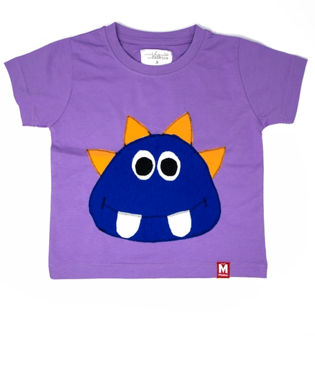 Kids T-shirt Purple - Handmade with the finest cotton