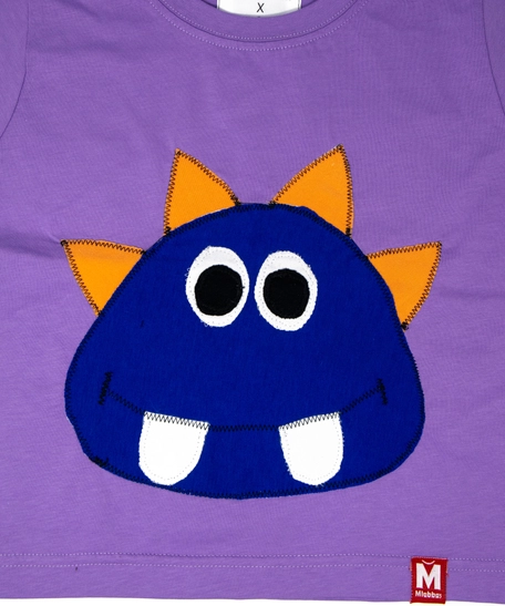 Kids T-shirt Purple - Handmade with the finest cotton