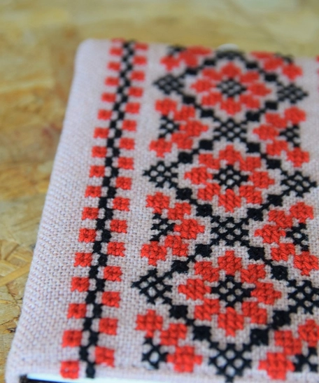 Traditional Embroidered Notebook - Rhombus 