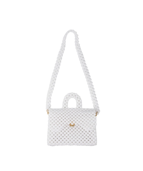 White Pearl Bead Bag for Your Little Princess