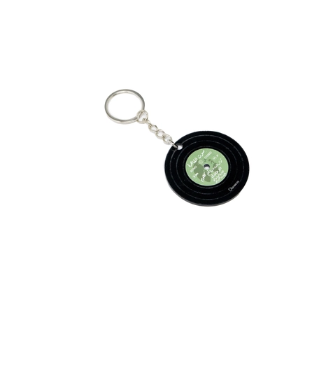 Keychain of Different Colors Engraved with Music-Themed Quotes - Keychain RED