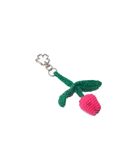 Handmade Keychains in Unique Shapes to Add a Touch of Whimsy to Your Keys - Key chain Pink and Green